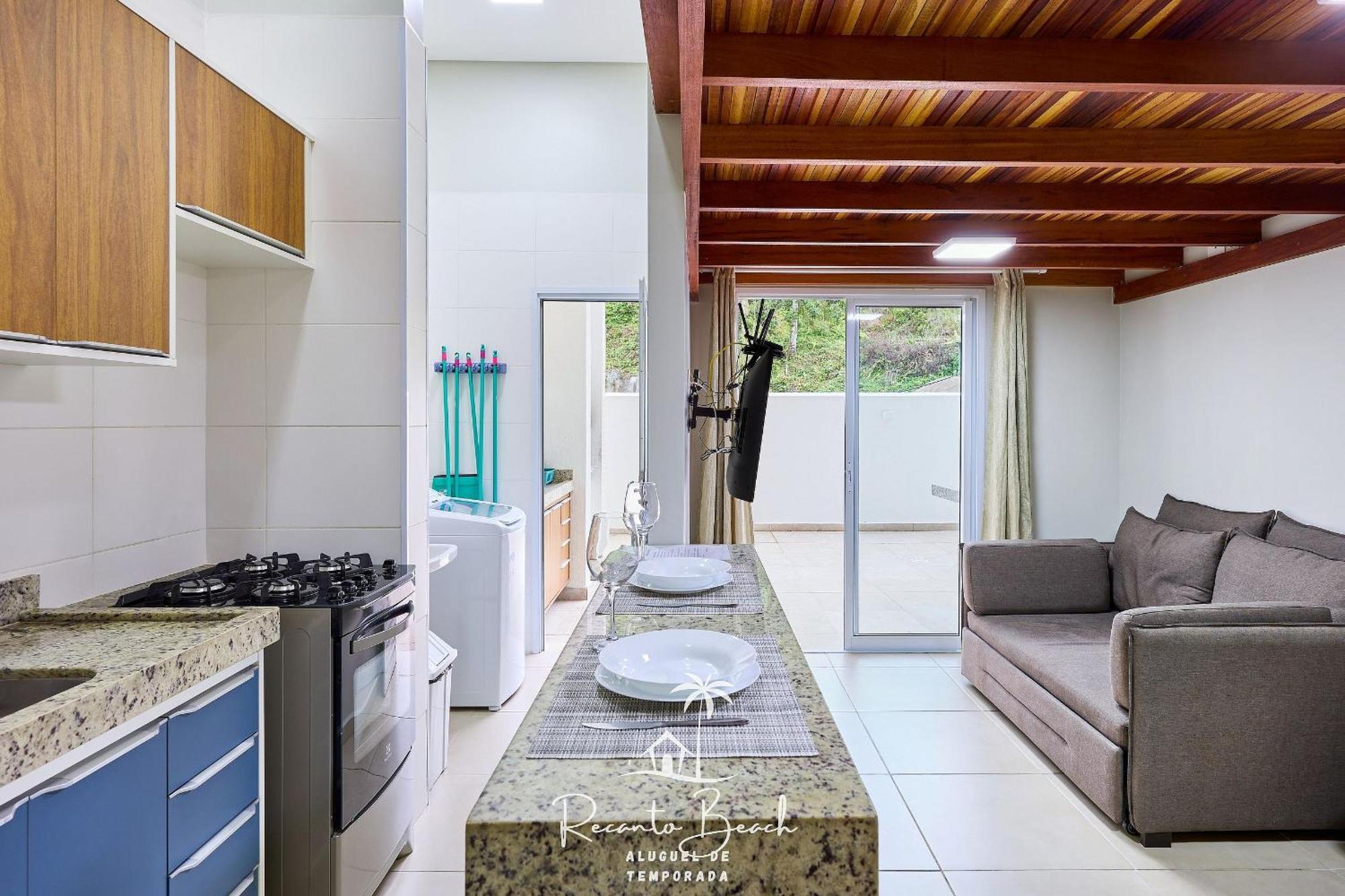 Apto Com Piscina Aquecida Sauna E Churrasqueira Ubatuba Extérieur photo